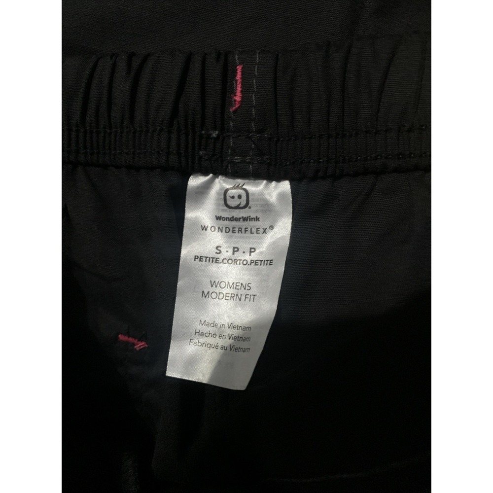 WonderWink Scrubs Pants Bottoms Modern Fit Womens S Petite Nurse Dr Cargo Black - Picture 5 of 9